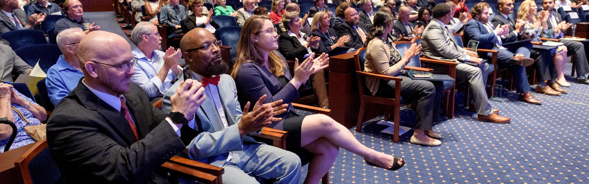 CAO employees gathered at a conference